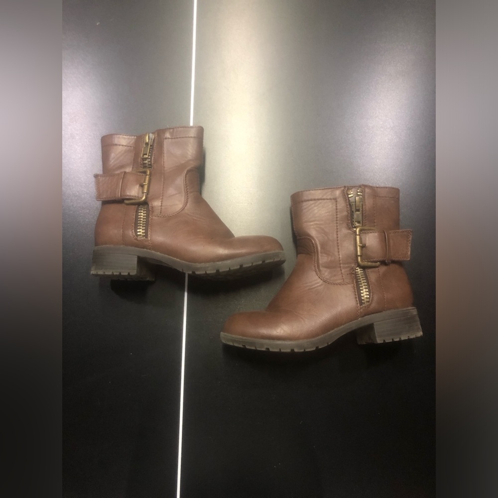 Dark brown ankle boots